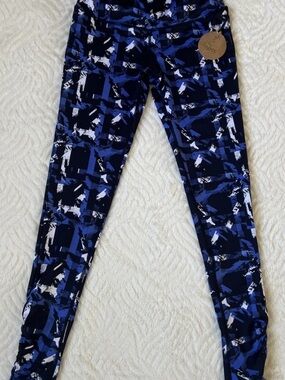 LYNX women’s leggings black/white/blue XS